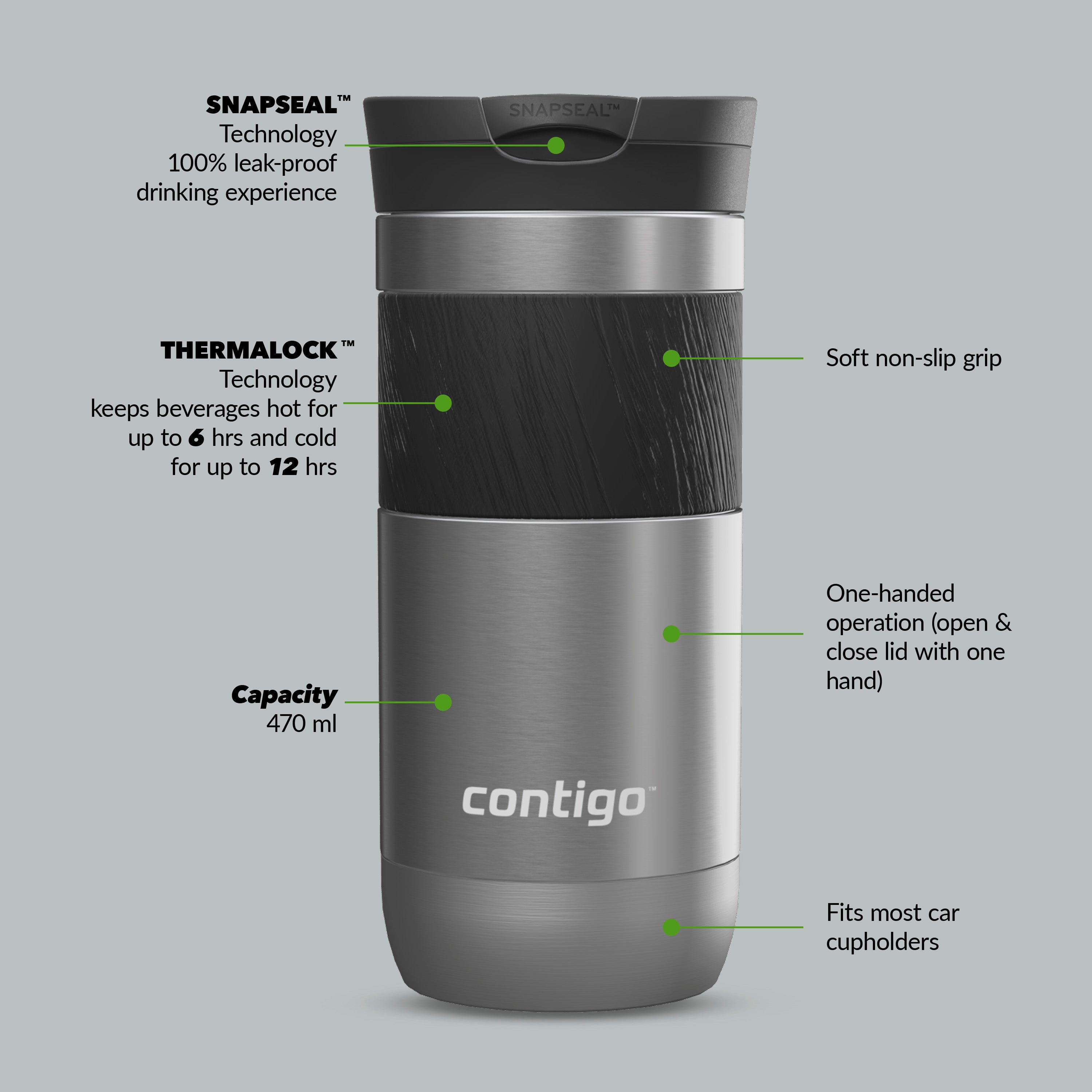 Byron 2.0 Snapseal™ - 470ml - Stainless Steel