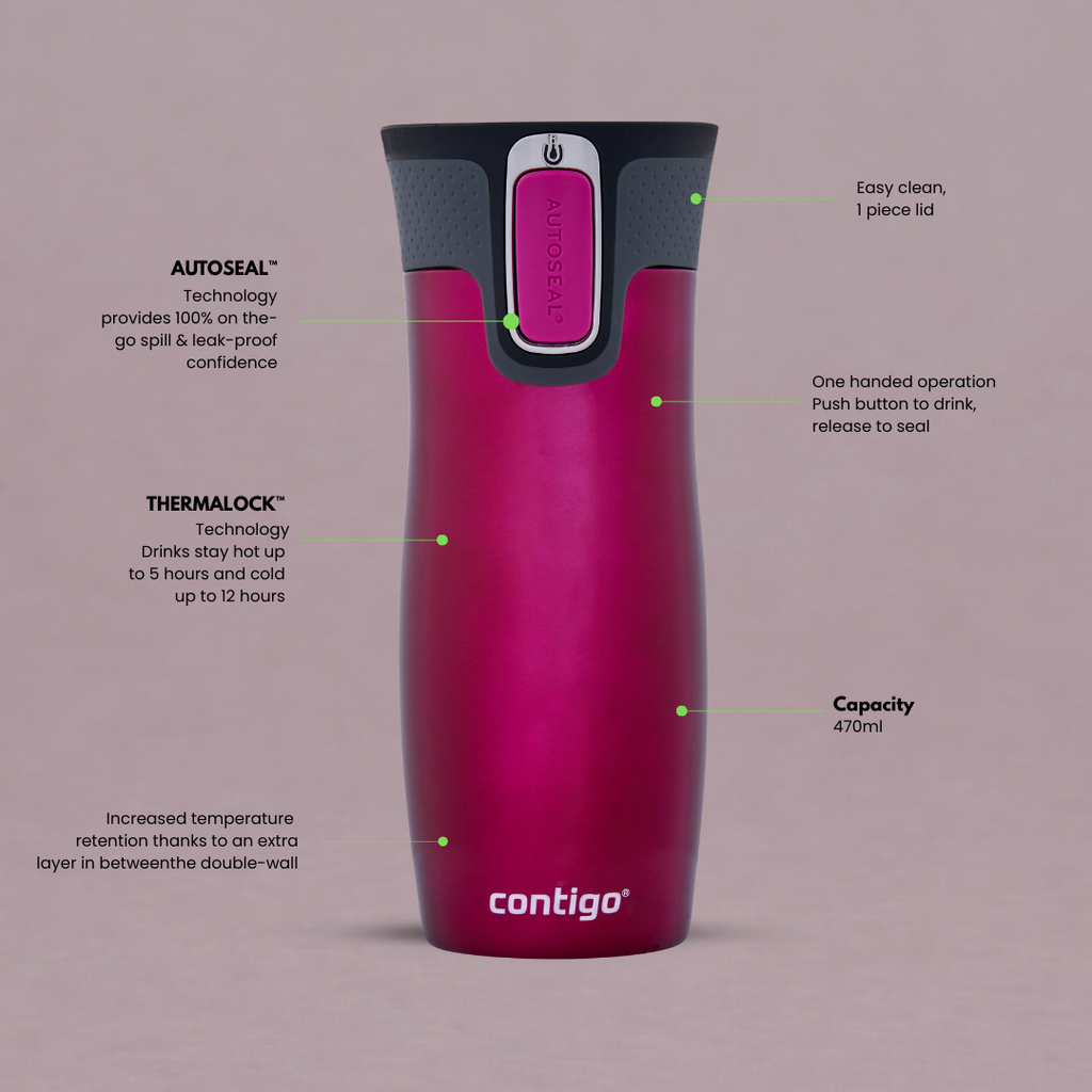 West Loop Autoseal™ - 460ml - Raspberry