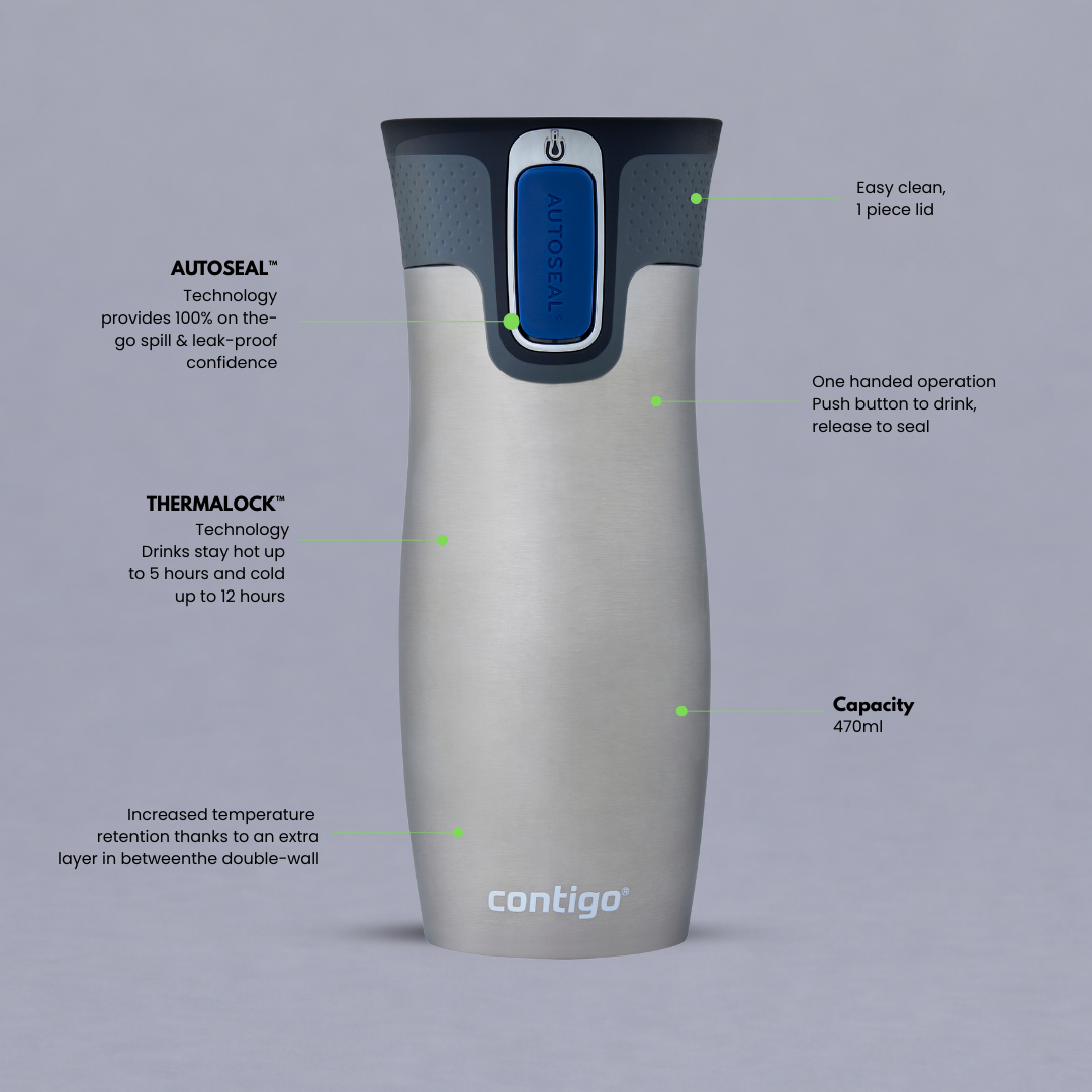 West Loop Autoseal™ - 460ml - Steel Blue