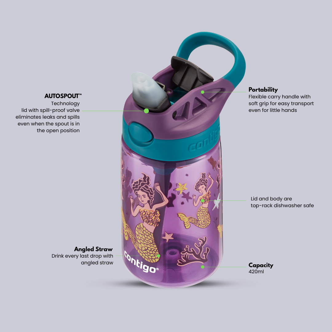 Easy-Clean Autospout™ - 420ml - Purple Mermaids